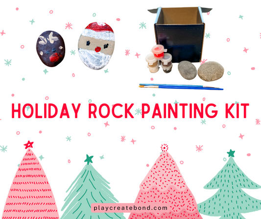 Holiday rock painting